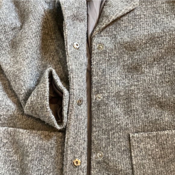 Old Navy Maternity Gray Wool Blend Coat - Picture 5 of 7